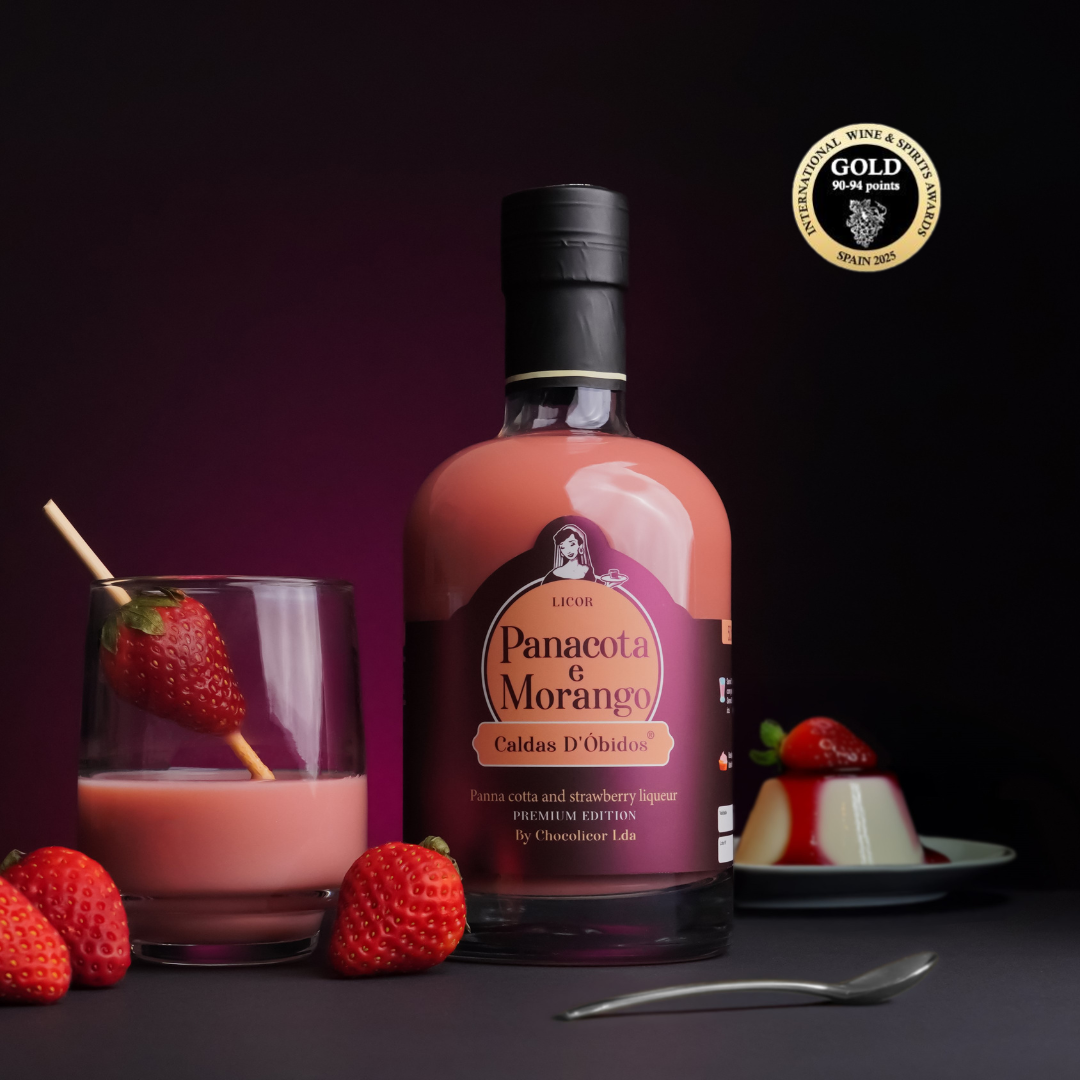 Licor de Panacota e Morango Premium - Caldas D'Óbidos