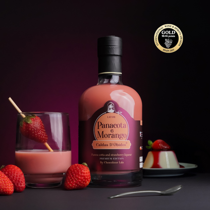 Licor de Panacota e Morango Premium - Caldas D'Óbidos